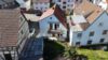 Viel Potential im Oberdorf von Fellbach - sanierungsbedürftige Doppelhaushälfte mit Garten - Gartenansicht