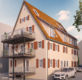 Erstbezug: Maisonette mit Balkon und Weitsicht (1. und 2. DG) im Kulturdenkmal - Hofansicht