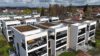 Exklusives Penthouse – Nachhaltiger Wohnluxus mit Alpenblick, Sauna und großzügigen Sonnenterrassen - Drohnenaufnahme