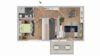 Potenzial in guter Lage – 2-Zimmer-Wohnung mit sonnigem Südbalkon - Grundriss